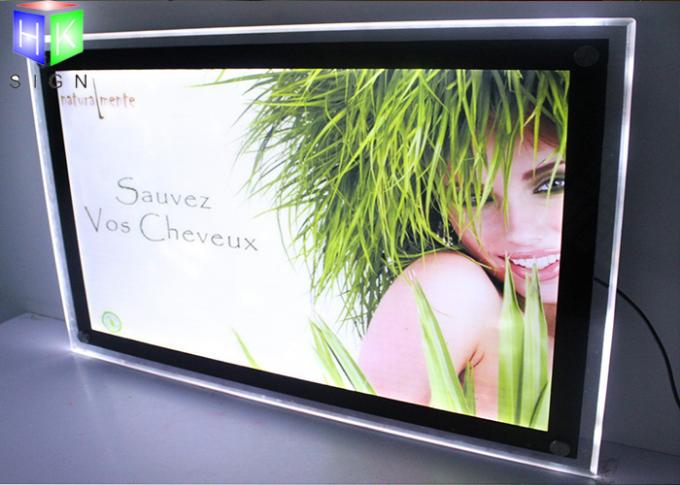 La publicité des cadres allumés par feuille acrylique menés d'affiche de film de caisson lumineux de cadre d'affiche