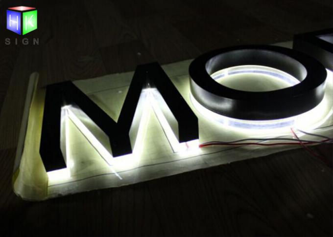Caisson lumineux extérieur rétro-éclairé de signe de magasin de signe de caisson lumineux de LED 28 millimètres d'épaisseur