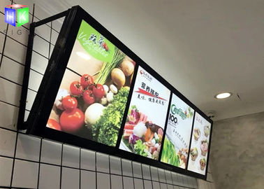 Chine Le panneau de menu des aliments de préparation rapide LED, menu mince fixé au mur du caisson lumineux A2 embarque le cadre en aluminium fournisseur