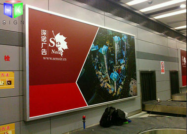 Chine Cadres de tableau Frameless de publicité en aluminium de Lightbox pour la gare ferroviaire fournisseur