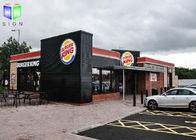 Chine Plancher tenant les signes allumés extérieurs pour l&#039;écran en soie Burger King d&#039;affaires société