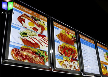 Chine Panneau en cristal de menu de la publicité LED, caisson lumineux éclairé à contre-jour 24 x 36 de panneau de menu usine