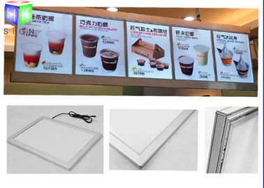 Chine Feuille acrylique de Lit de bord de caisson lumineux du cadre LED de rupture en métal d&#039;extrusion pour le menu usine